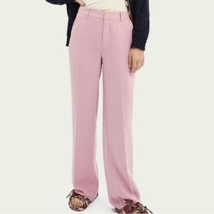 Scotch & Soda | Pink Wide Leg Trouser Pants